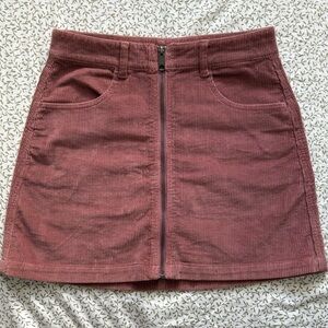 American Eagle Outfitters Corduroy Skirt - Front Zipper- Super High Rise